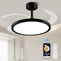 baysquirrel slim retractable ceiling fan with lights and, main product view