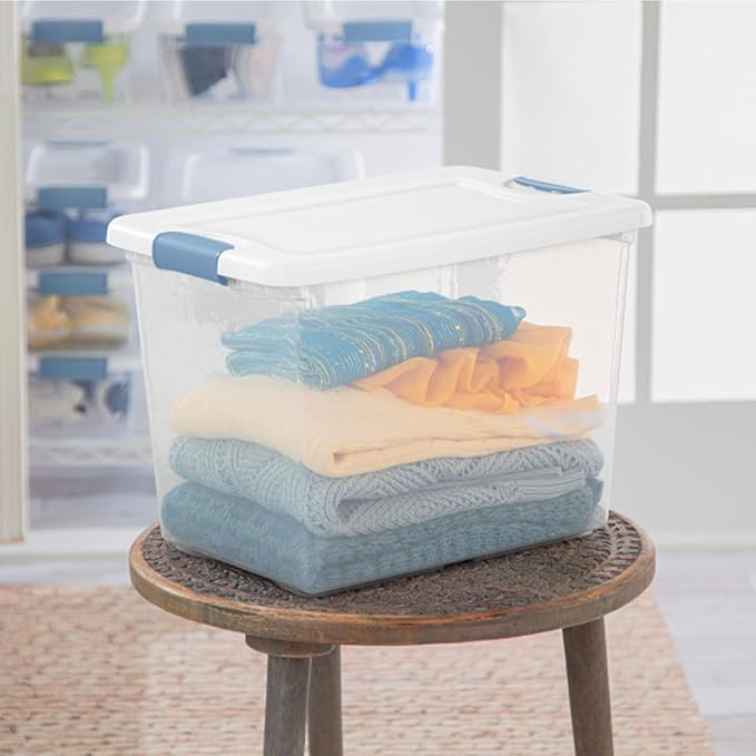 Sterilite 18-Pack Latching Box, Under Bed Storage Bins - Image 9