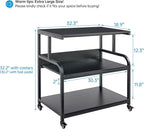 Fannova 32.3" x 18.9" Extra Large Printer Stand Table - Image 2
