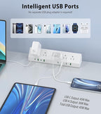Jgstkcity Desk Clamp Power Strip, 45W Fast Charging Station, 4 USB-C, 4 USB-A - Image 6