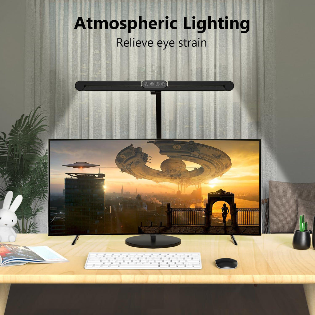 micomlan architect desk lamp with atmosphere lighting, adjustable, close-up detail