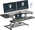 FLEXISPOT Standing Desk Converter 42-inch Spacious Sit to Stand up Dual Monitor by FlexiSpot
