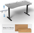 VIVO Electric 63 x 32 in Standing Desk, Memory Height Adjustment, 1B Series - Image 3