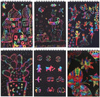POKONBOY 16 Pack Scratch Arts and Crafts Notebooks, Scratch Note Pads - Image 5