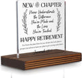 Happy Retirement Acrylic Desk Sign by Pariveca
