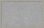 Amanti Art Grey Framed Magnetic Board 22x34 Large Vision Board by AmantiArt