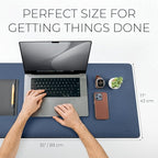 Nordik Felt and Leather Desk Mat Non-Slip - Image 3
