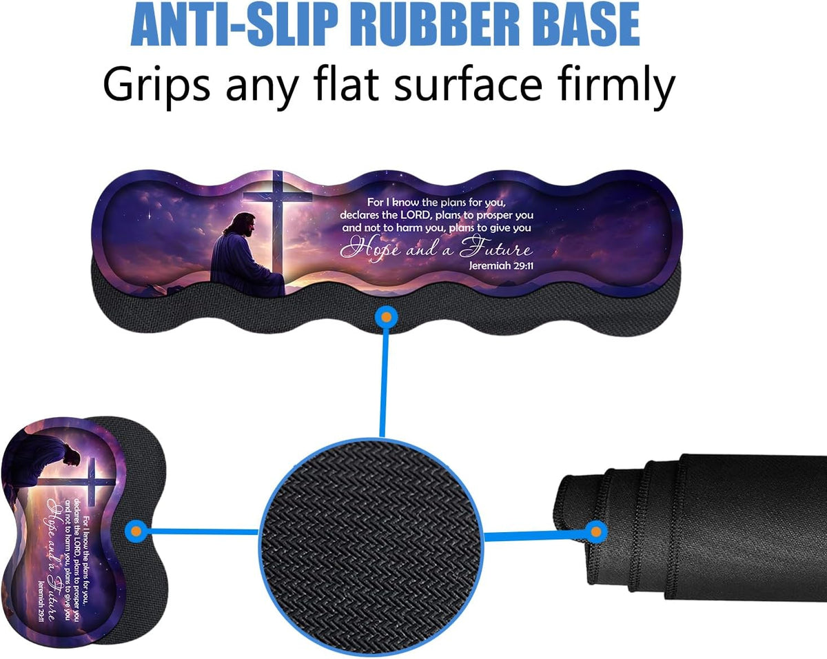 Ergonomic Memory Foam Mouse Pad Wrist Rest Set,Large Gaming Desk Pad + Keyboa...