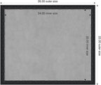 Amanti Art Black Framed Magnetic Board 22x26 Medium Vision Board - Image 2
