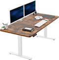 VIVO Electric 60 x 30 in Rustic Standing Desk, Memory Height Adjustment by VIVO