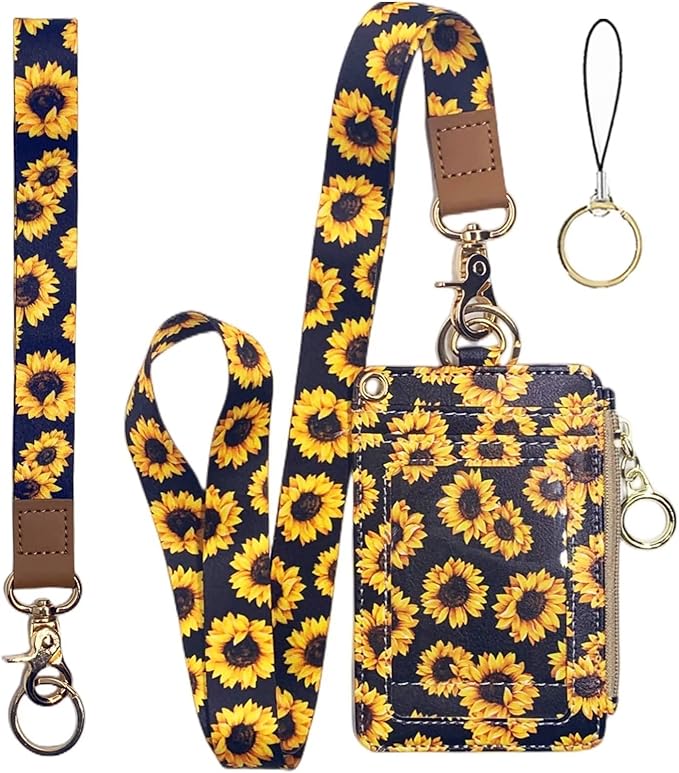 Bolimoss Sunflower ID Badge Holder by BOLIMOSS
