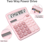 Calculators, Splaks 2 Pack Standard Functional Desktop Calculators Sola and AA - Image 2