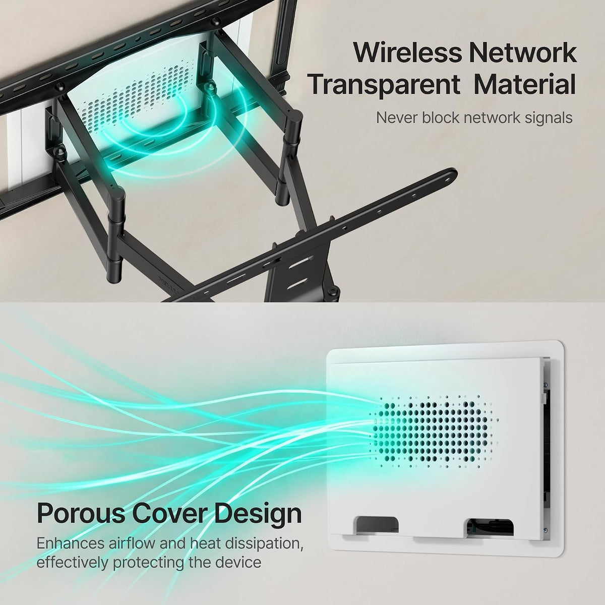 PEGZONE 9" in-Wall Media Box Recessed Outlet Cable Management Kit