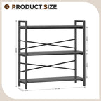 Book Shelf, 3 Tier Bookshelf 31.49" Width, Book Shelf Storage and Organization - Image 3
