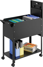 MIIIKO Mobile File Cart with Lock, Rolling File Cabinet Hanging Letter/Legal by MIIIKOOfficeFurniture