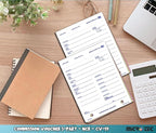 Commission Voucher Book CV-59-3 Part Carbonless Forms, Triplicate NCR Receipt - Image 7