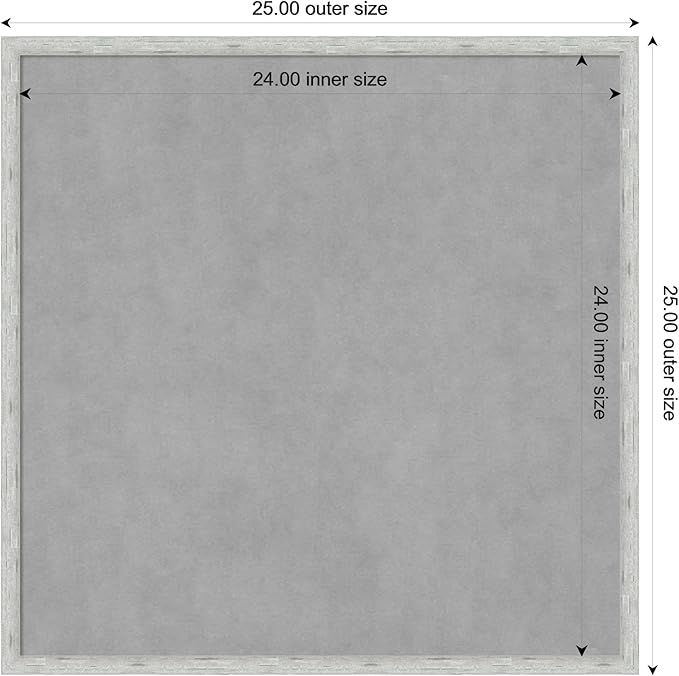 Amanti Art Silver Framed Magnetic Board 25x25 Medium Vision Board - Image 3