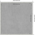 Amanti Art Silver Framed Magnetic Board 25x25 Medium Vision Board - Image 4