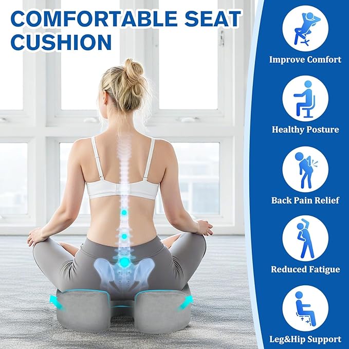 CushyOasis Seat Cushion, Chair Cushions, Office Chair Cushions, Anti-Slip - Image 5