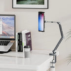 Houele Tablet Stand Holder, Adjustable Foldable Tablet Arm iPad Desk Mount - Image 7