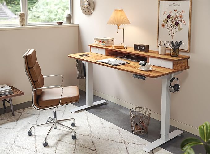 FEZIBO 48 x 24 Inch Height Adjustable Electric Standing Desk - Image 2