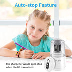 JARLINK Electric Pencil Sharpener, Heavy-Duty Helical Blade to Fast Sharpen - Image 9