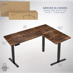 VIVO Electric Corner 63 x 55 inch L-Shaped Standing Desk, Memory Height - Image 6
