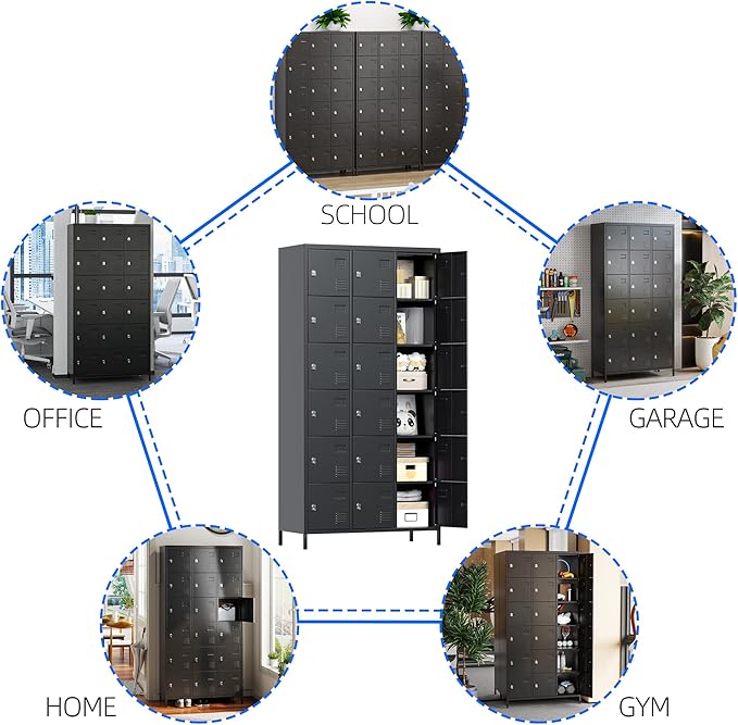 SUPEER Metal Lockers for Employees - Image 4