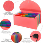 2 Pack 13 Pockets A6 Mini Coupon Organizer Wallet, Expandable Accordion File - Image 5