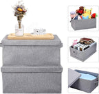 HOONEX Linen Foldable Storage Bins - Image 2