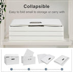 Graciadeco Medium 15" 21 Quart Collapsible Stackable Storage Bins - Image 5