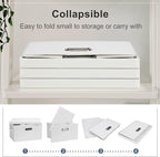 Graciadeco Medium 15" 21 Quart Collapsible Stackable Storage Bins - Image 5