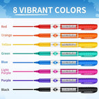 Dry Erase Markers, Fine Tip Whiteboard Marker, Low Odor Dry Marker, Fine Point - Image 3