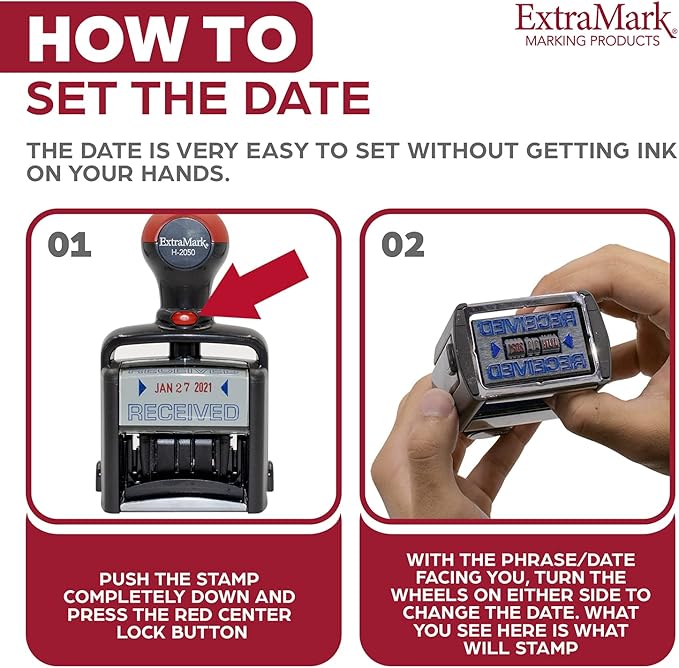 Heavy Duty Style Office Date Stamp - Image 3
