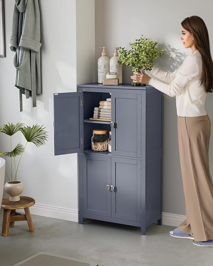 VASAGLE Floor Storage Cabinet, Freestanding Storage Unit - Image 2