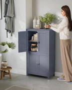 VASAGLE Floor Storage Cabinet, Freestanding Storage Unit - Image 2
