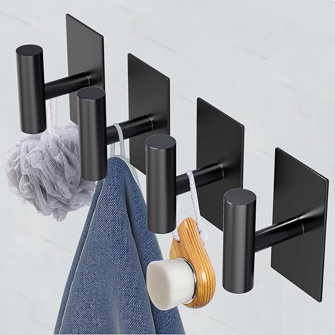 VAEHOLD Wall Towel Hooks, Heavy Duty Sticky Holder Waterproof Towel Hooks - Image 5