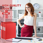 Henoyso 16 Pcs 3 Ring Binder 0.5 Inch Round Fits Letter Size 8.5'' x 11'' Paper - Image 5