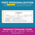 Custom 2.83" x 7" Carbonless NCR Books in 2-Part Duplicate Invoices, Work Orders - Image 4