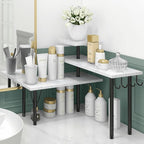 Homode Bathroom Counter Corner Shelf, 3 Tier Kitchen Countertop Organizer - Image 3