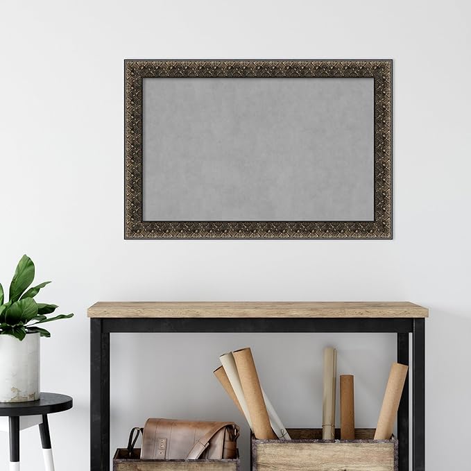 Amanti Art Black Framed Magnetic Board 25x37 Large Vision Board - Image 5