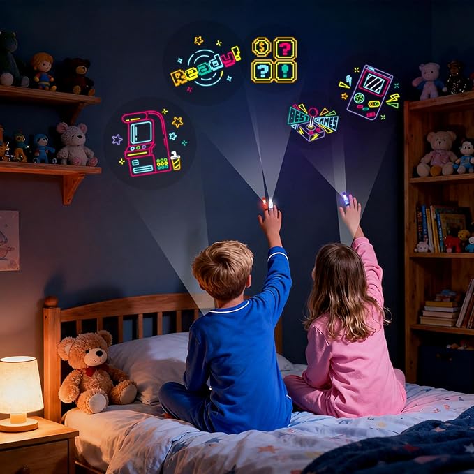 LovesTown 24PCS LED Light up Finger Lights, Kids Flashlight Glow in The Dark - Image 6