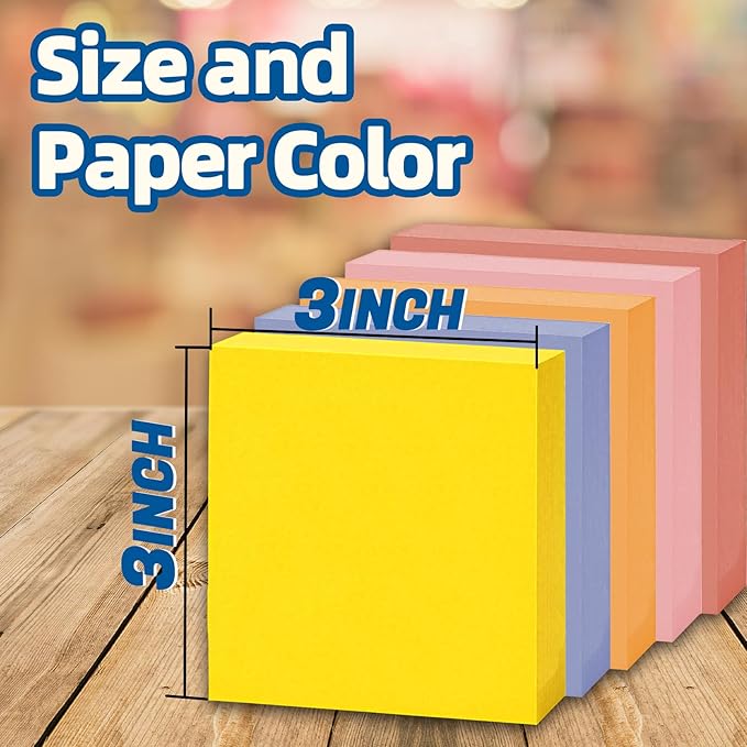 Bulk Personalized Sticky Notes 3"x3" – Custom Logo or Text Notepads, 50 Sheets - Image 2