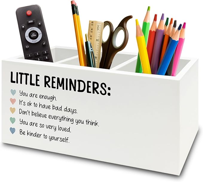 XPH Little Reminders Inspirational Pen Pencil Holder Organizer by XPH
