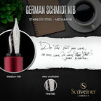 Scriveiner Personalized Luxury EDC Fountain Pen, Stunning Matt Red Pocket Pen - Image 7