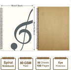 MAXCURY Blank Sheet Music Composition Manuscript Staff Paper Art Music Notebook - Image 2
