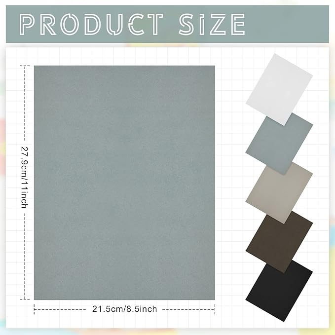 Sinmoe 100 Sheets 5 Shades Cardstock Paper 8.5 x 11 Inches 180gsm Solid Core - Image 2