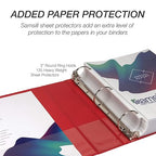 Samsill 2 Inch 3 Ring Binder, Made in USA, Economy Round Ring, 425 Sheet - Image 7