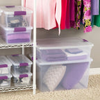 Sterilite 24-Pack 66 Quart ClearView Latch Box, Stackable Organizer Bins - Image 7