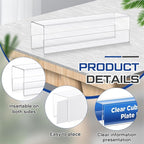 Cinnvoice 10 Pcs 2.25 Inch Cubicle Name Plate Holders Bulk Clear Double Sided - Image 4